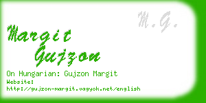 margit gujzon business card